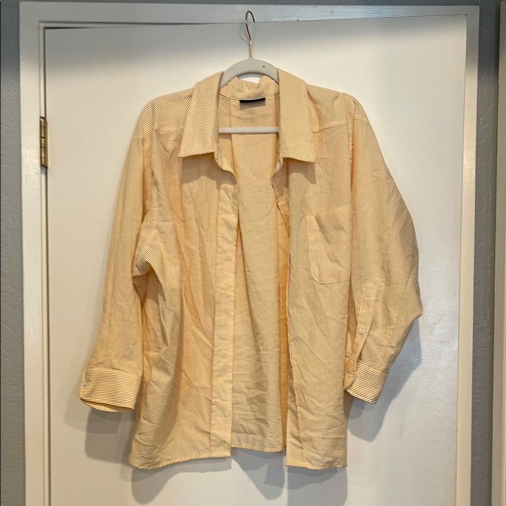 Vici Yellow Striped Shirt